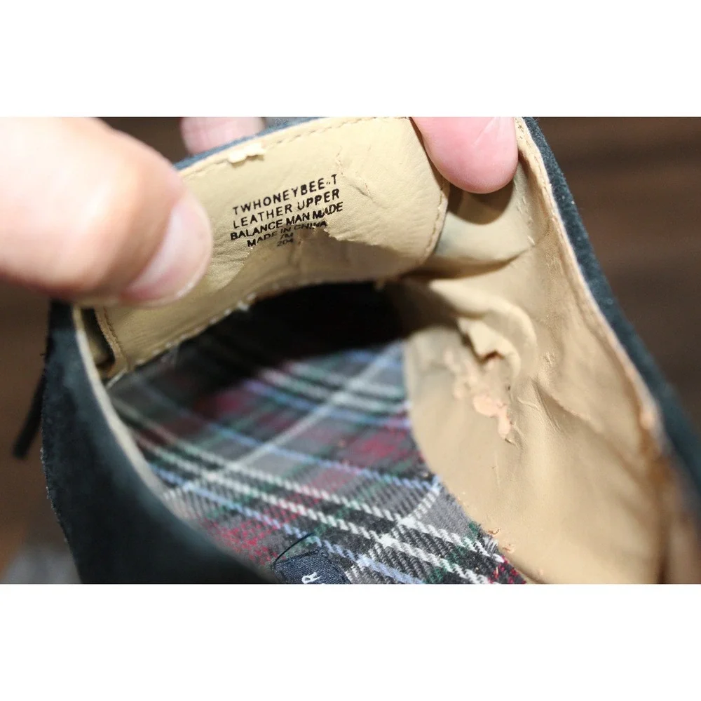 Tommy Hilfiger TWHONEYBEE-T‎ Navy Blue Suede Oxford Shoes Mens 7M Lace Up Derby